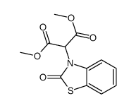 dimethyl 2-(2-oxo-1,3-benzothiazol-3-yl)propanedioate结构式