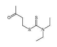 3-oxobutyl N,N-diethylcarbamodithioate Structure
