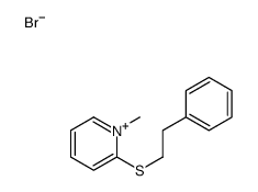 1-methyl-2-(2-phenylethylsulfanyl)pyridin-1-ium,bromide结构式