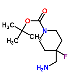 4-(氨甲基)-4-氟哌啶-1-羧酸叔丁酯图片