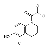 2,2-dichloro-1-(5-chloro-6-hydroxy-3,4-dihydro-2H-quinolin-1-yl)ethanone Structure