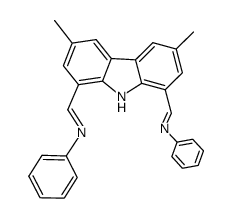 1,8-diphenylimino-3,6-dimethyl-9H-carbazole Structure