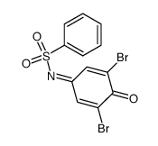 N-(3,5-Dibromo-4-oxo-2,5-cyclohexadien-1-ylidene)benzenesulfonamide结构式