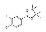 4-氯-3-氟苯硼酸频呢醇酯结构式