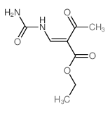 ethyl 2-[(carbamoylamino)methylidene]-3-oxo-butanoate结构式
