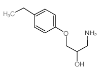 1-氨基-3-(4-乙基-苯氧基)-2-丙醇结构式
