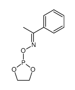 1-Phenyl-ethanone O-[1,3,2]dioxaphospholan-2-yl-oxime结构式