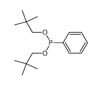di-(2,2-dimethyl-1-propyl) phenylphosphonite Structure