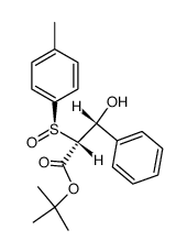 (Rs,R,R)-t-butyl β-hydroxy-β-phenyl-α-(p-tolylsulfinyl)propionate Structure