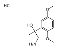 [2-(2,5-dimethoxyphenyl)-2-hydroxypropyl]azanium,chloride Structure