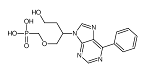 [4-hydroxy-2-(6-phenylpurin-9-yl)butoxy]methylphosphonic acid Structure