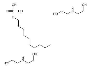 decyl dihydrogen phosphate-2,2'-iminodiethanol (1:2) structure