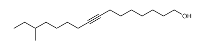 14-methyl-8-hexadecyn-1-ol结构式