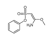 phenyl 2-amino-2-methoxyethenesulfonate Structure