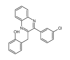 2-[[3-(3-chlorophenyl)quinoxalin-2-yl]methyl]phenol结构式