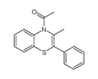 1-(3-methyl-2-phenyl-1,4-benzothiazin-4-yl)ethanone Structure