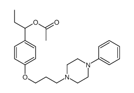 1-[4-[3-(4-phenylpiperazin-1-yl)propoxy]phenyl]propyl acetate Structure