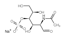 N-乙酰基-D-半乳糖胺-4-O-硫酸钠盐结构式