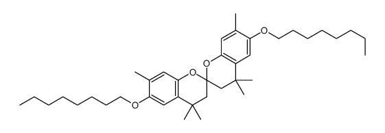 4,4,4',4',7,7'-Hexamethyl-6,6'-di(octyloxy)-2,2'-spirobichroman Structure