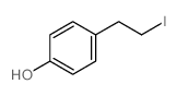 4-(2-iodoethyl)phenol结构式