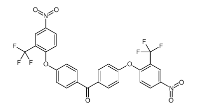 bis[4-[4-nitro-2-(trifluoromethyl)phenoxy]phenyl]methanone结构式