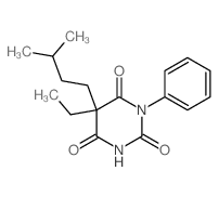 Barbituric acid, 5-ethyl-5-isopentyl-1-phenyl- structure