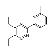 1,2,4-Triazine,5,6-diethyl-3-(6-methyl-2-pyridinyl)-(9CI)结构式