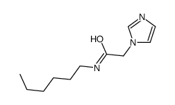 N-hexyl-2-imidazol-1-ylacetamide结构式