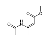 2-Butenoic acid, 3-(acetylamino)-, Methyl ester, (2Z)- Structure