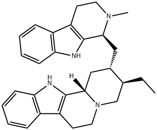 17-Norcorynan, 16-(2,3,4,9-tetrahydro-2-methyl-1H-pyrido(3,4-b)indol-1-yl)-, (16(S))- Structure