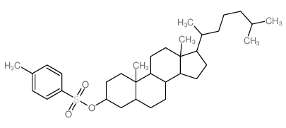 10,13-dimethyl-17-(6-methylheptan-2-yl)-3-(4-methylphenyl)sulfonyloxy-2,3,4,5,6,7,8,9,11,12,14,15,16,17-tetradecahydro-1H-cyclopenta[a]phenanthrene Structure