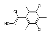 3,5-dichloro-N-hydroxy-2,4,6-trimethyl-benzimidoyl chloride Structure