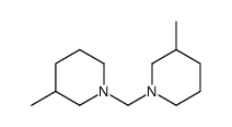 3-methyl-1-[(3-methylpiperidin-1-yl)methyl]piperidine结构式