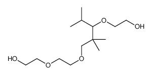 2-[3-[2-(2-hydroxyethoxy)ethoxy]-2,2-dimethyl-1-(1-methylethyl)propoxy]ethanol Structure
