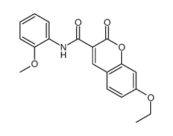 7-ethoxy-N-(2-methoxyphenyl)-2-oxochromene-3-carboxamide Structure