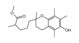 5-(6-羟基-2,5,7,8-四甲基色满-2-基)-2-甲基戊酸甲酯结构式