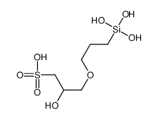 2-hydroxy-3-[3-(trihydroxysilyl)propoxy]propane-1-sulphonic acid结构式