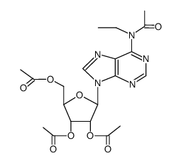 N6,O2',O3',O5'-tetraacetyl-N6-ethyl-adenosine结构式