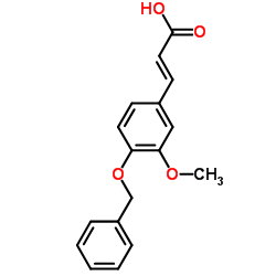 4-苯甲氧基-3-甲氧基肉桂酸结构式