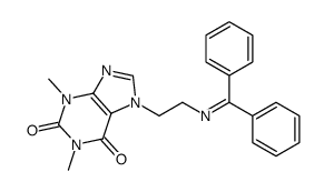 7-[2-(benzhydrylideneamino)ethyl]-1,3-dimethylpurine-2,6-dione结构式
