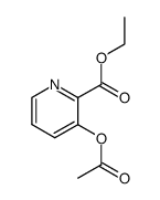 3-acetoxy-pyridine-2-carboxylic acid ethyl ester Structure