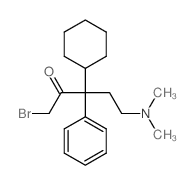 2-Pentanone,1-bromo-3-cyclohexyl-5-(dimethylamino)-3-phenyl-, hydrobromide (1:1)结构式