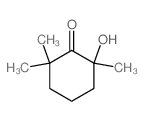 2-hydroxy-2,6,6-trimethylcyclohexan-1-one Structure