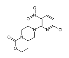 ethyl 4-(6-chloro-3-nitropyridin-2-yl)piperazine-1-carboxylate结构式