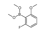 (2-氟-6-甲氧基苯基)硼酸二甲酯结构式