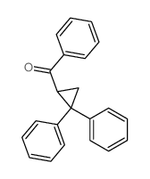 (2,2-diphenylcyclopropyl)-phenyl-methanone结构式