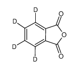 Phthalic Acid Anhydride-d4 Structure
