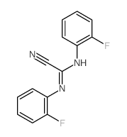 1-cyano-N,N-bis(2-fluorophenyl)methanimidamide结构式