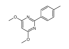 Pyrimidine, 4,6-dimethoxy-2-(4-methylphenyl)- (9CI)结构式