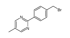 Pyrimidine, 2-[4-(bromomethyl)phenyl]-5-methyl- (9CI) Structure